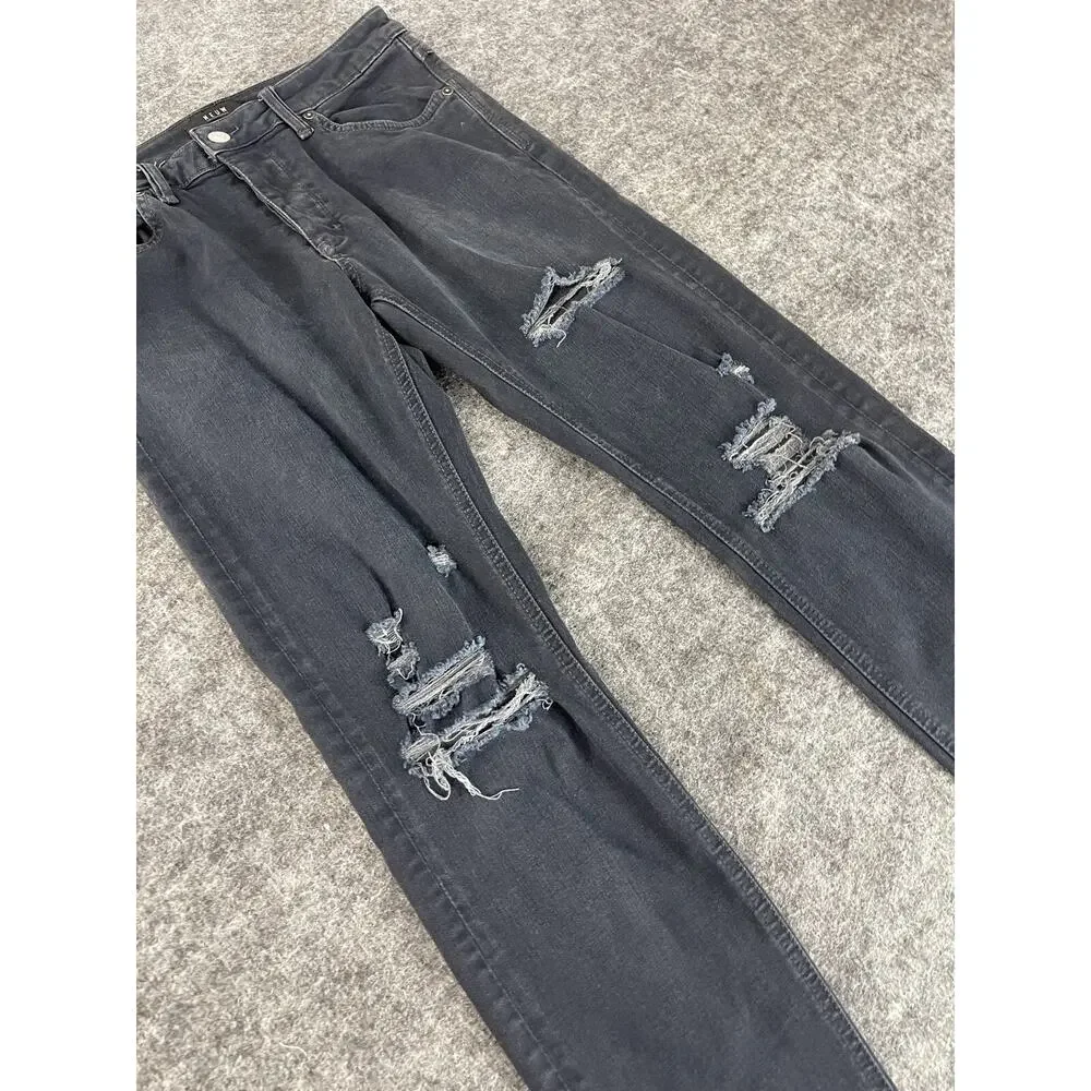 Neuw Jeans Mens 32x32 Blue Iggy Skinny Denim Pants Ripped Distressed N321